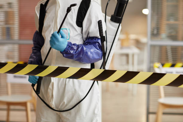 Professional Biohazard Cleanup technician working in Eland, WI